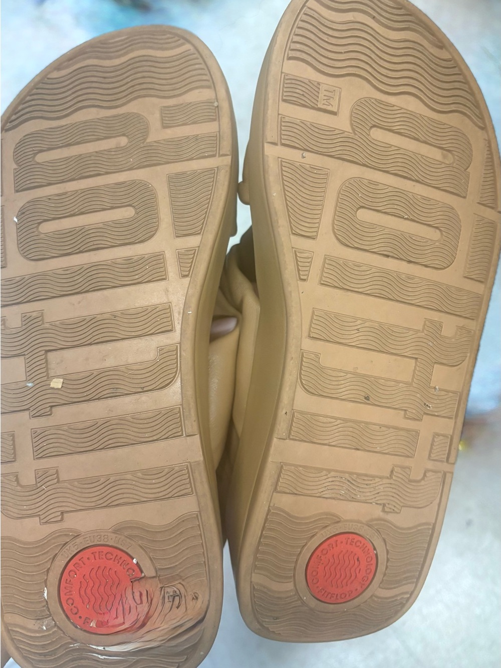 FitFlop Beige Knotted Slingback Sandals F Mode - Picture 10 of 14
